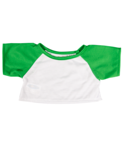 16" Baseball T-Shirt w/Green Sleeves