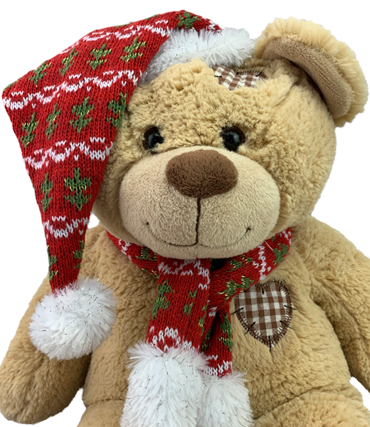 Festive Hat and Scarf for 16" Animal