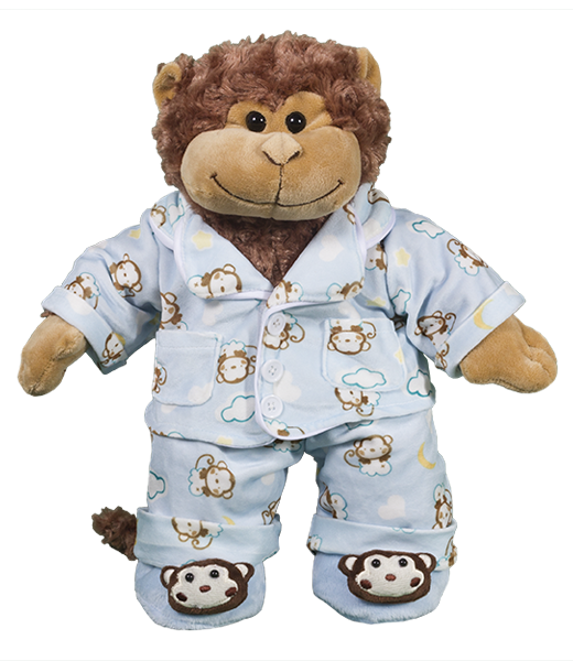 8" Blue Monkey PJ's - Image 2