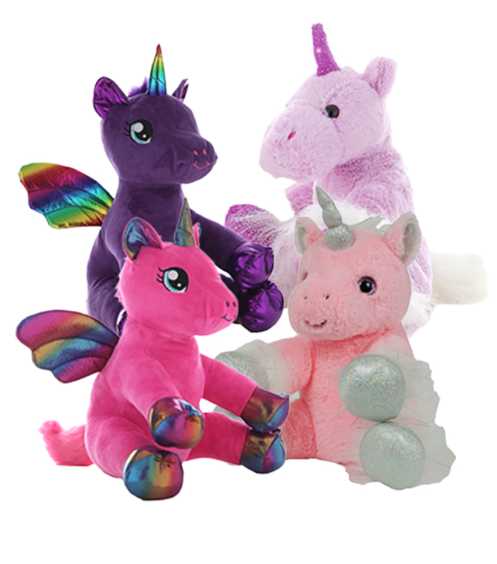 8" Unicorn Four Pack <br>* Includes Stuffing *