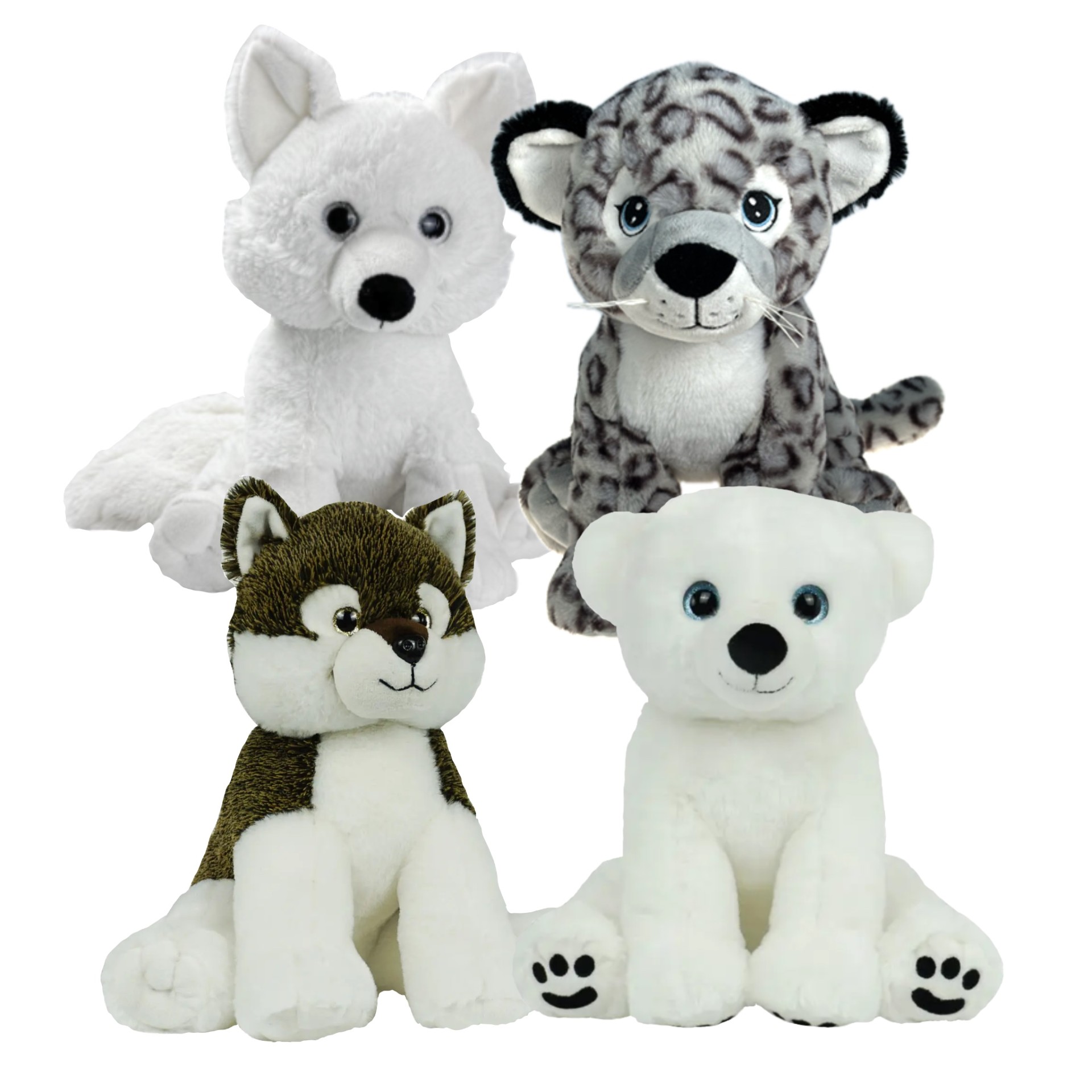 16" Arctic Animals Four Pack <br>* Includes Stuffing *<br/>