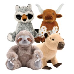 16" Wild Animals Four Pack<br>* Includes Stuffing
