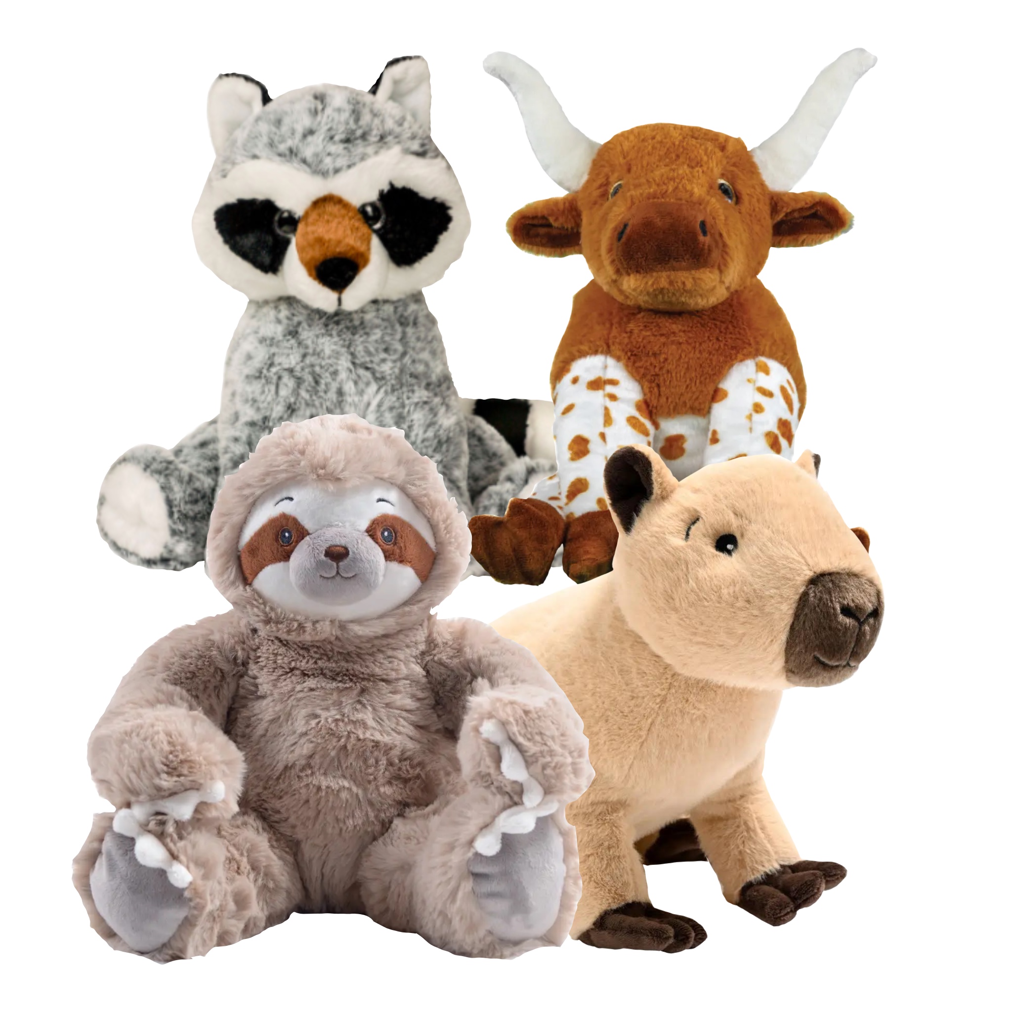 16" Wild Animals Four Pack<br>* Includes Stuffing
