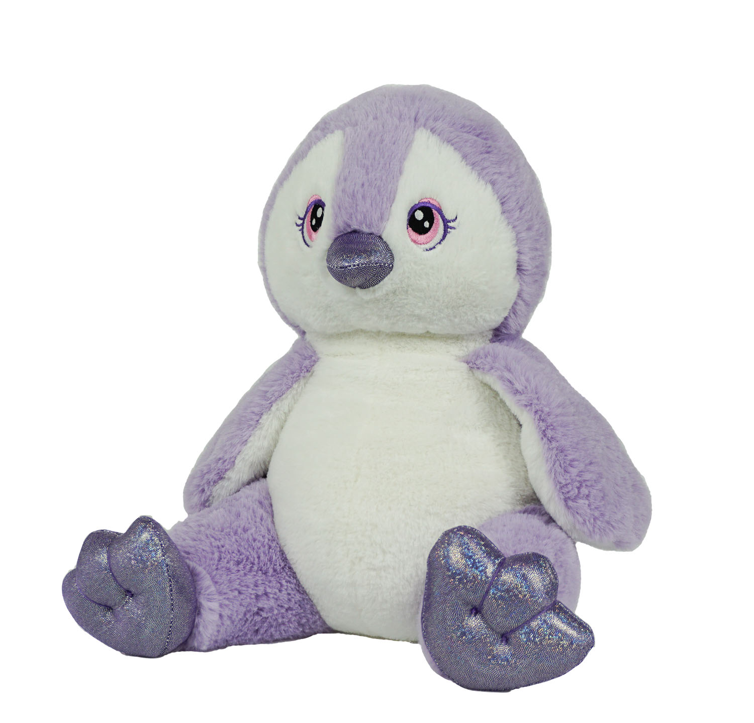 16" Purple and White Penguin