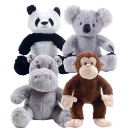 16" Zoo Animal Four Pack<br>* Includes Stuffing *<br/>