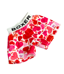 8" Red Hearts Boxers
