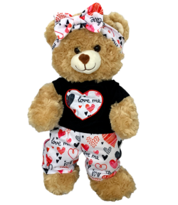 8" Funky Hearts Outfit w/Headband