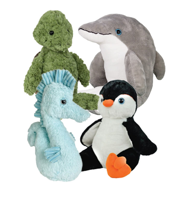 16" Sea Life Four Pack <br>* Includes Stuffing *<br/>Single