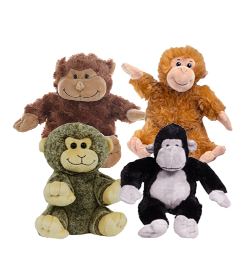8" Monkey Business Four Pack<br>* Includes Stuffing *<br>