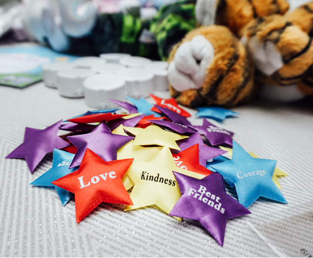 heart and star inserts for stuffed animals