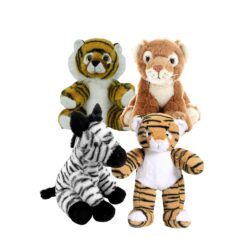 8" Africa Animals Four Pack <br>* Includes Stuffing *